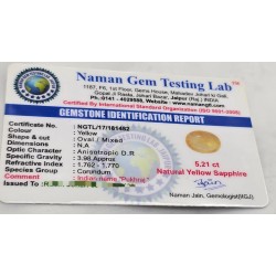 Bankok Pukhraj Stone – Natural Certified Yellow Sapphire Bankok Pukhraj Stone – Natural Certified Yellow Sapphire